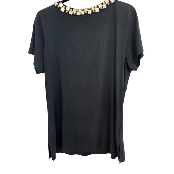 LL BEAN BLUE TRAVELER DRESS SHORT SLEEVES COMFY STRETCHY Medium Petite - Picture 2 of 3